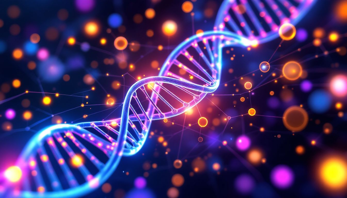 A visual representation of genetic variants associated with diseases.