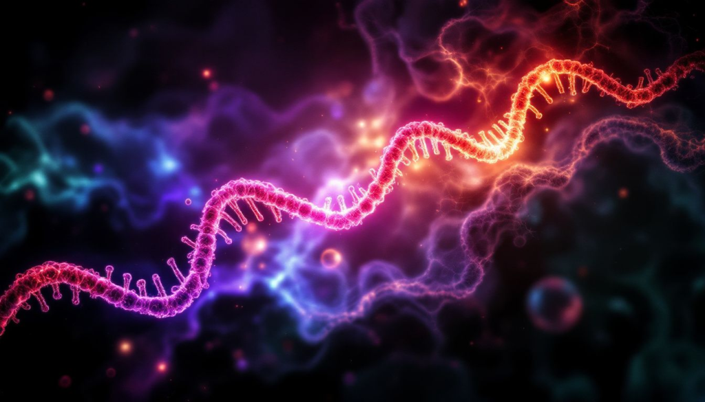 An illustration of symptoms of MTHFR gene mutation affecting the nervous system.