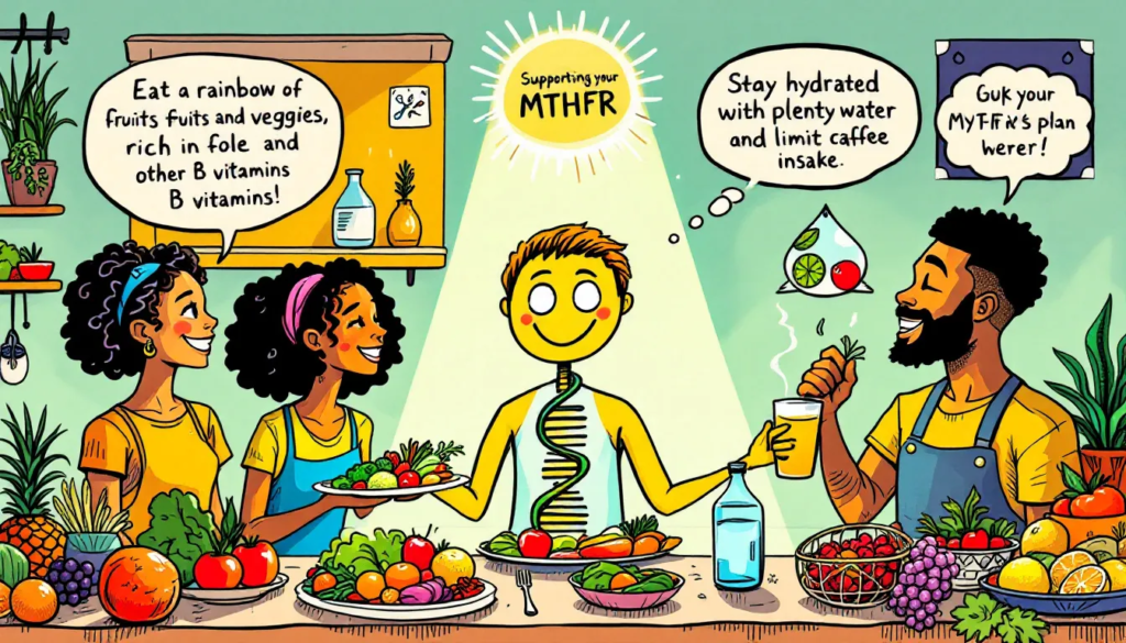 A healthy meal plan for MTHFR support.