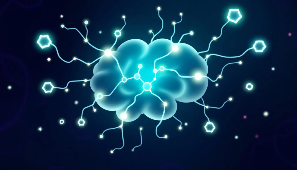 Visual representation of folate metabolism and its impact on mental health.