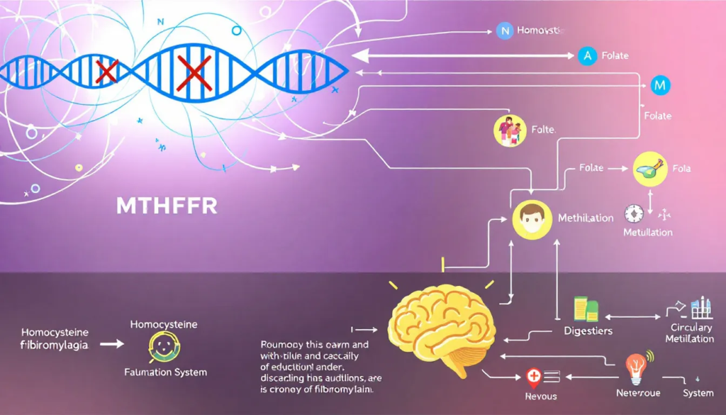 Visual summary of current research and future directions regarding MTHFR and fibromyalgia.
