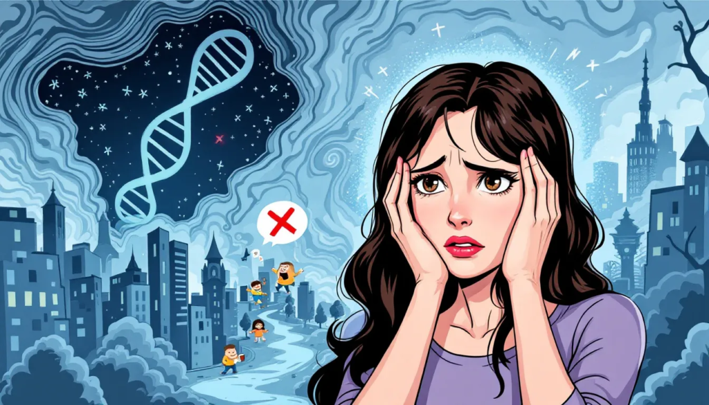 A visual representation of symptoms related to MTHFR deficiency.