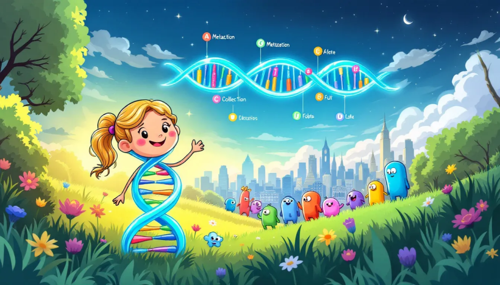 An illustration of the MTHFR gene structure.
