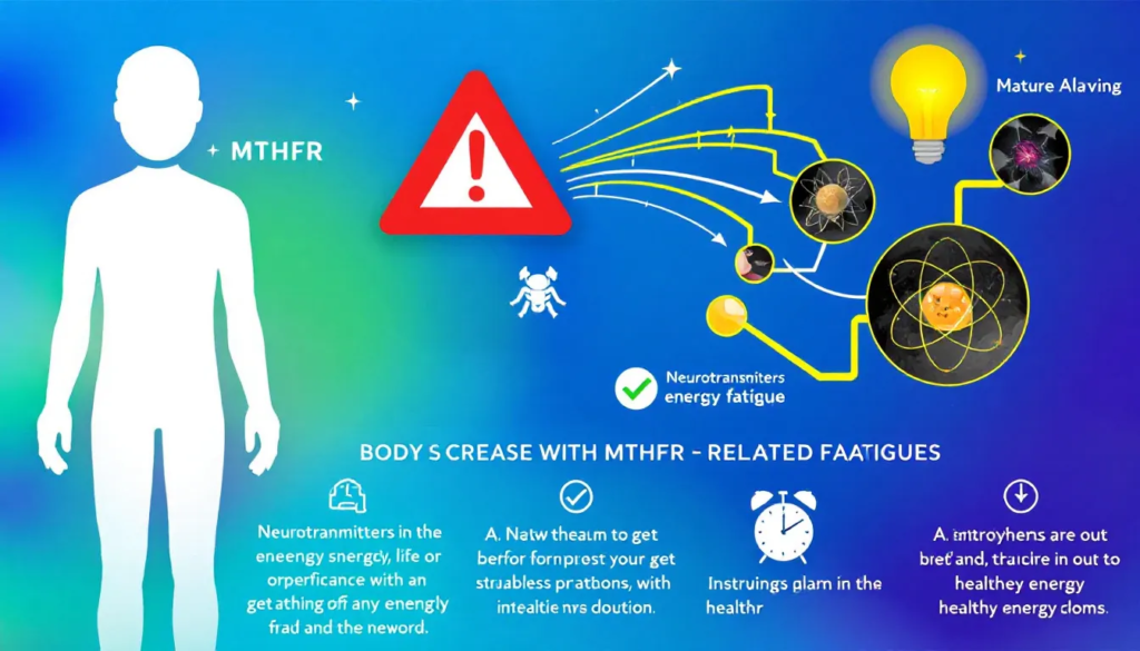 Symptoms associated with MTHFR-related fatigue.
